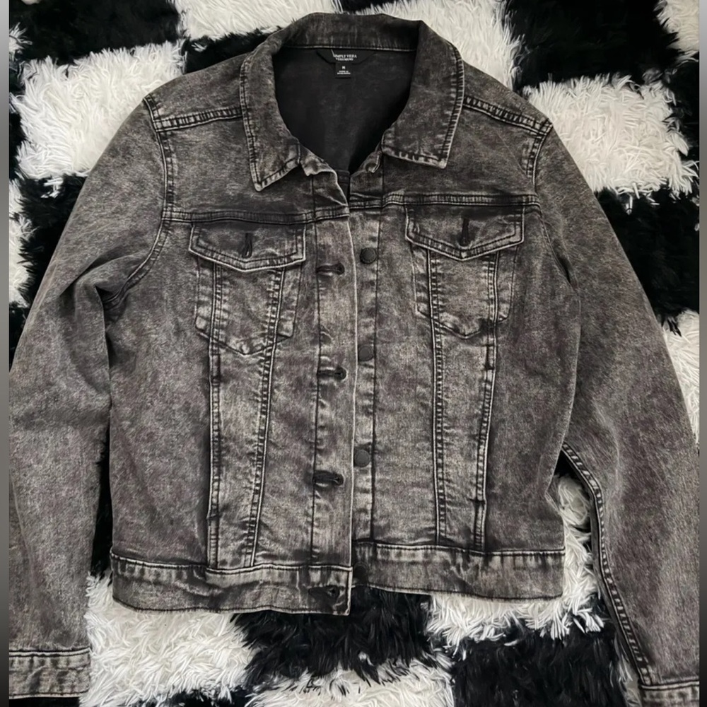Simply Vera Vera Simply Wang dark denim wash jean jacket